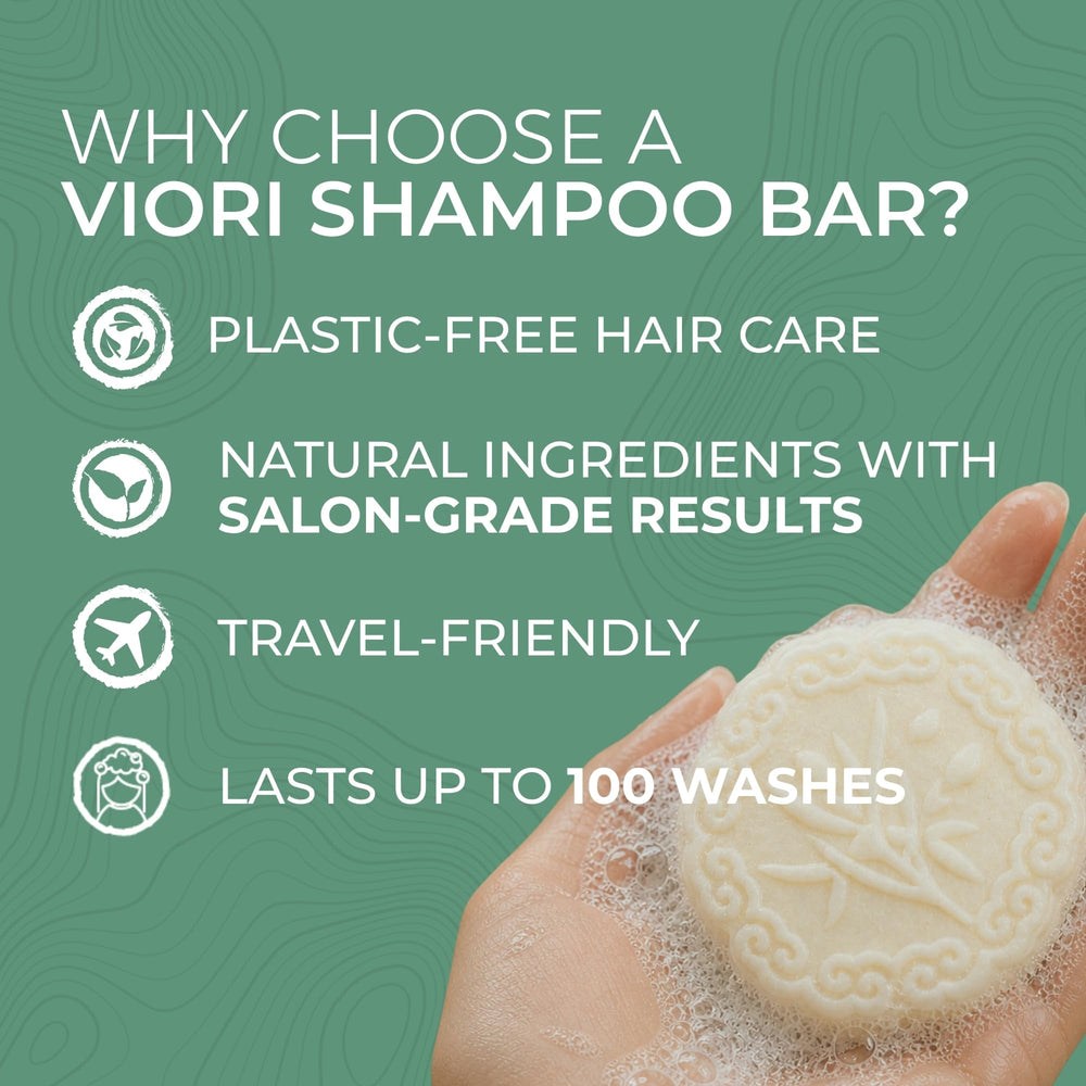 Viori ingredients label with Longsheng rice water visible supporting smooth, glossy hair