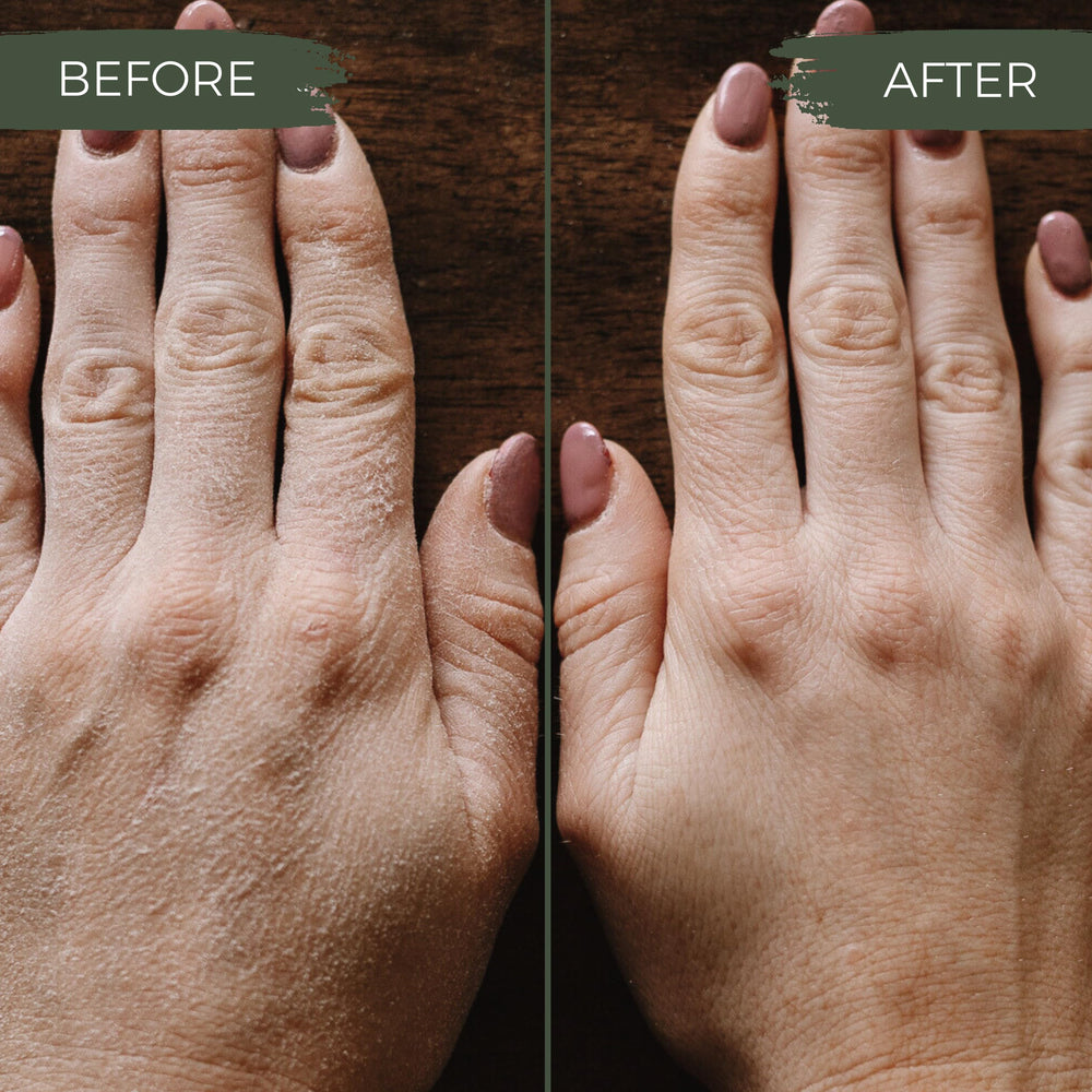 Viori soap size comparison in hand illustrating travel-friendly 120 g bar convenience