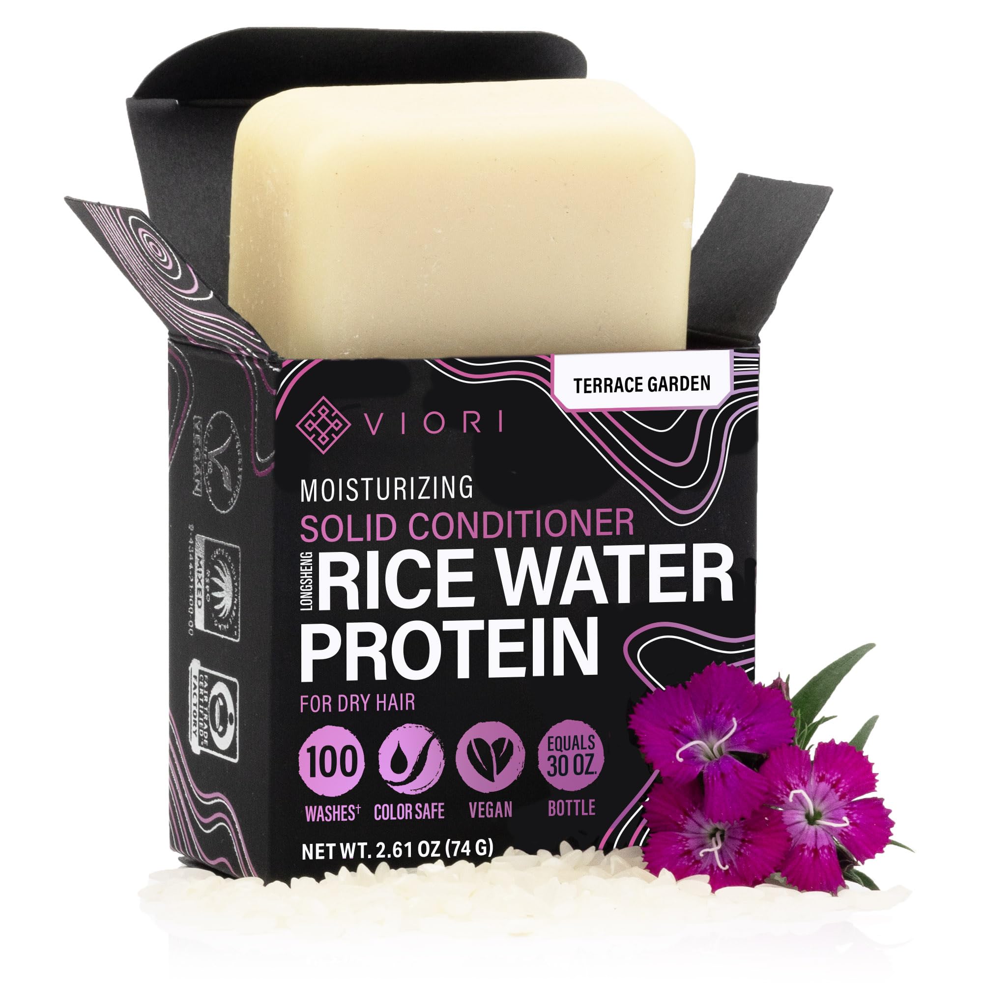 Viori front packaging showing plastic-free bar and eco benefit