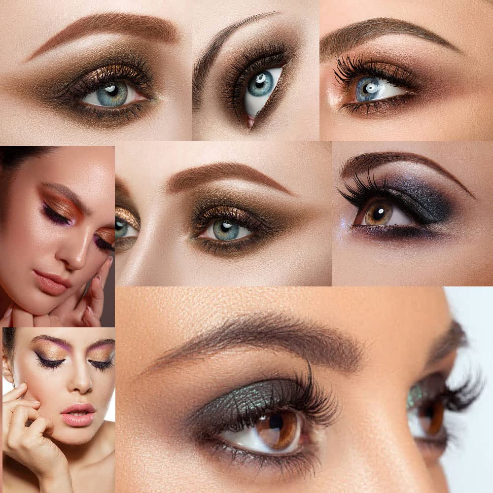 Virtegasas open palette top view displaying nine shimmer and matte shades, versatile looks