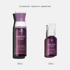 VIRTUE scale comparison showing visible fuller-looking hair results