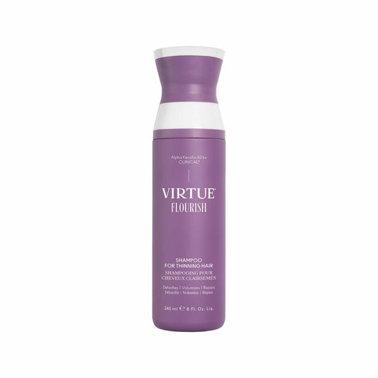 VIRTUE front bottle showcasing clean formula and volume benefit
