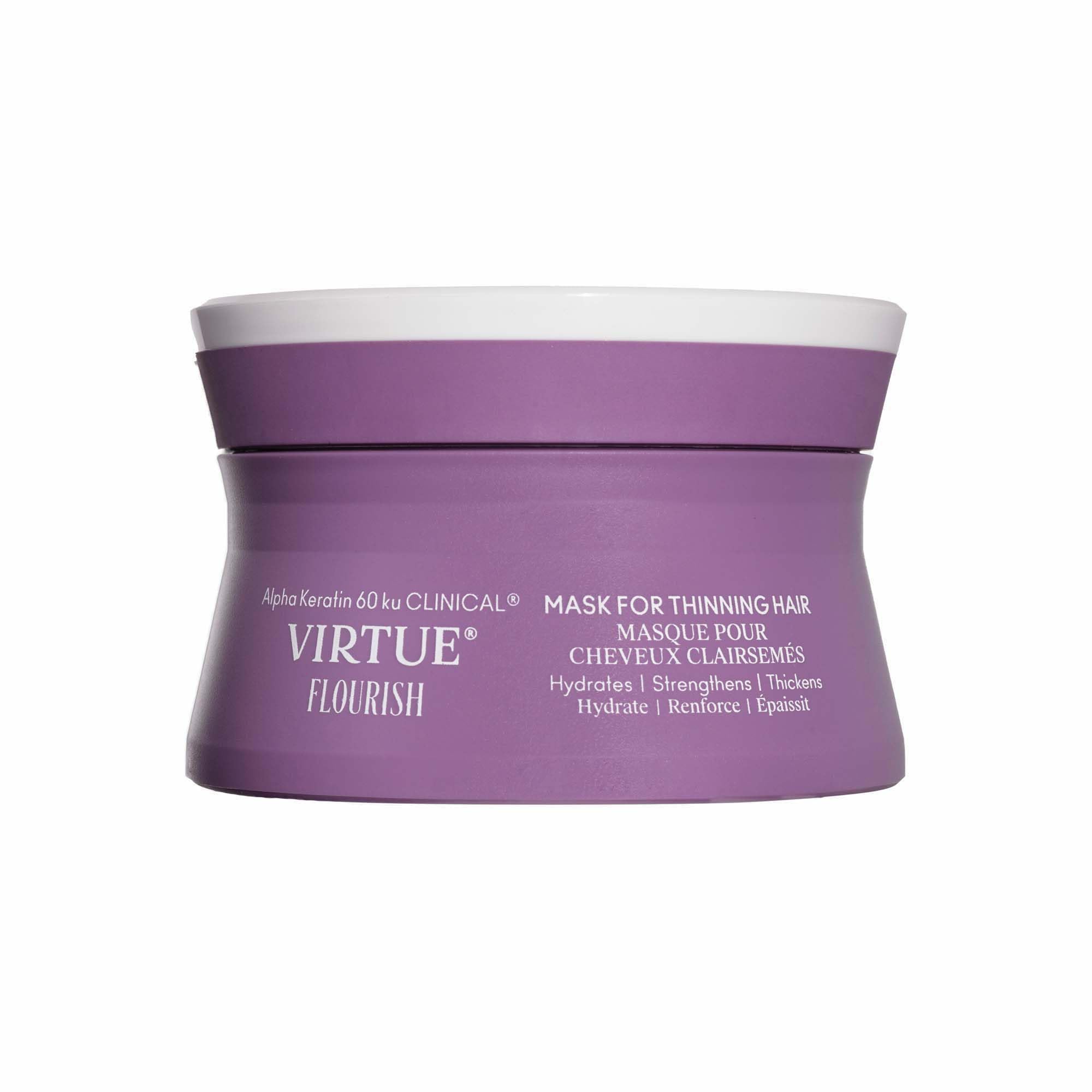 VIRTUE jar front view showing product packaging and salon-ready presentation
