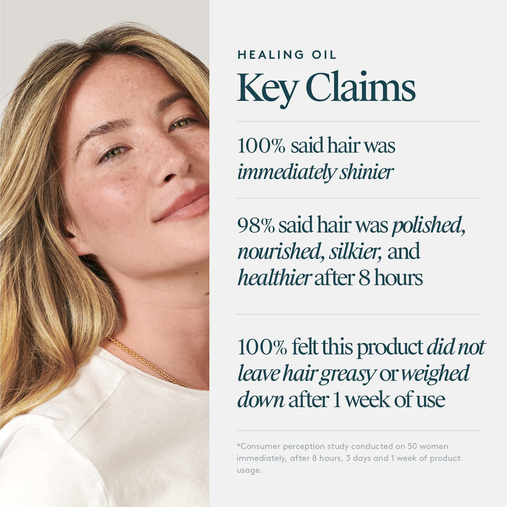 VIRTUE ingredients label showing Alpha Keratin 60ku and botanical oils for transparency