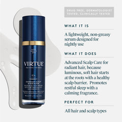 VIRTUE pump nozzle detail illustrating precise dispensing for minimal waste