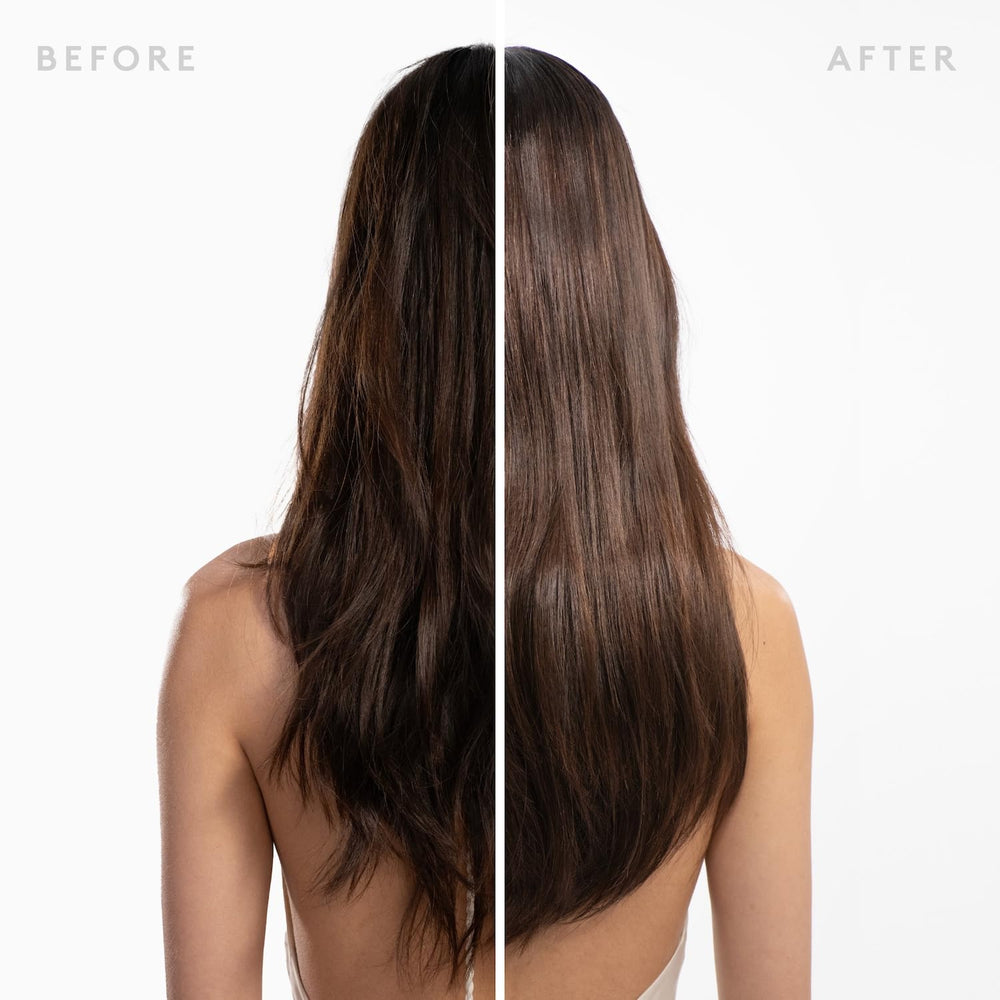 VIRTUE shampoo in hand during application showing scalp-friendly lather