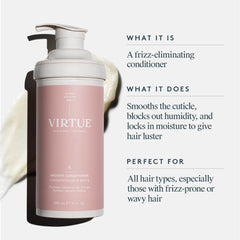 VIRTUE back label close-up showing ingredient list and usage directions