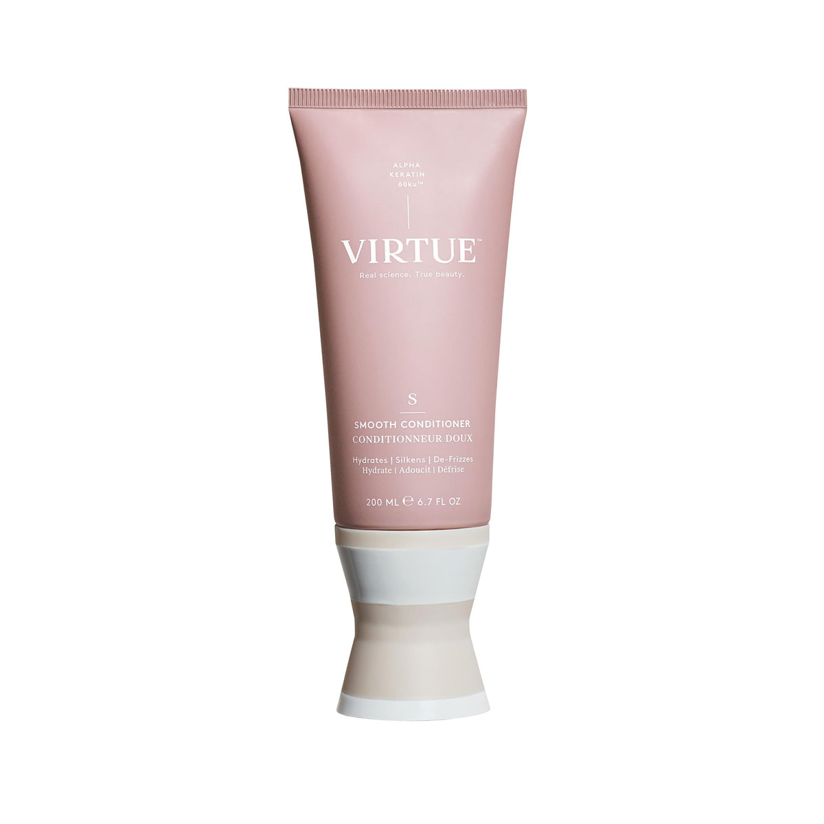 VIRTUE front bottle view showing smooth conditioner and brand clarity