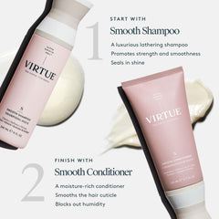 VIRTUE Alpha Keratin 60ku ingredient visual emphasizing rebuilding benefit