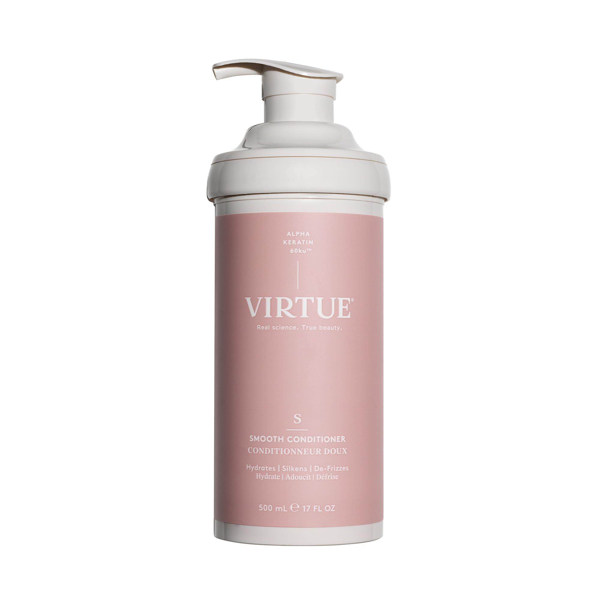 VIRTUE front bottle showing sleek design and clear brand benefit
