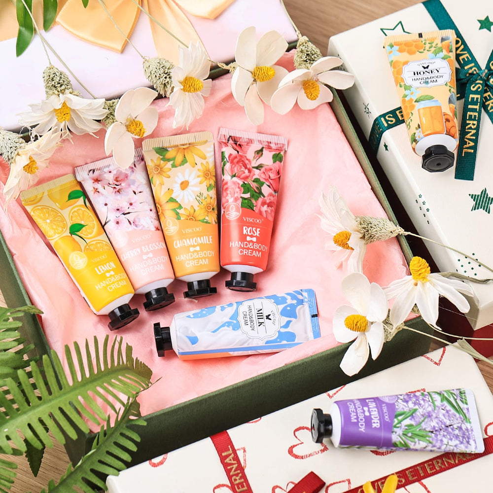 VISCOO gift basket with hand cream set arranged for occasions offering ready-to-give appeal