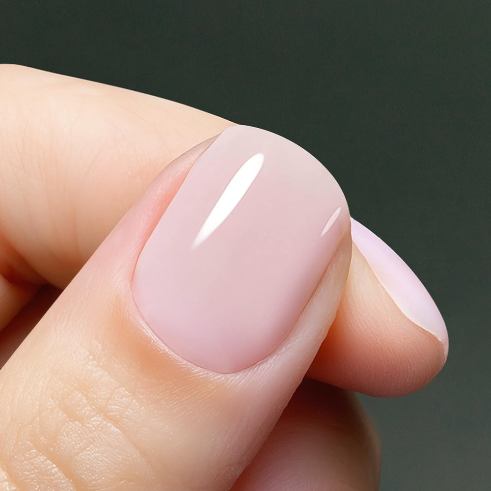 Vishine swatch on nail tip showing true shade and smooth coverage