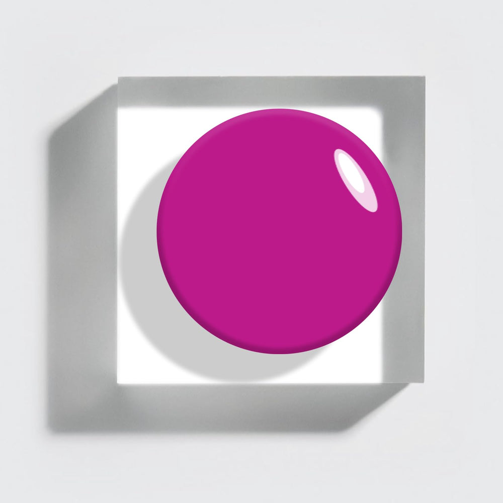 Vishine brush stroke of magenta purple highlighting smooth application benefit