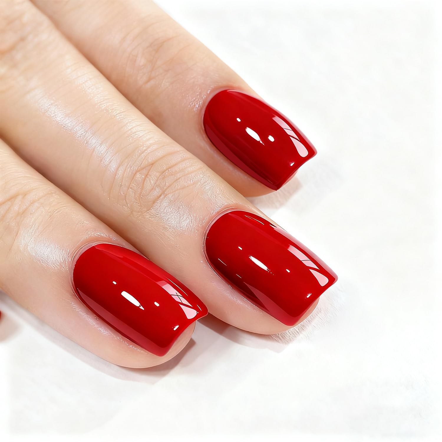 Vishine bottle front view showing rich red shade and 15ml capacity for salon-quality color