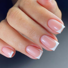 Vishine white tip close-up brush stroke for precise classic French lines