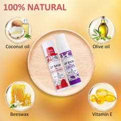 VISRIE assorted lip balm flavors neatly arranged showing variety for gifting