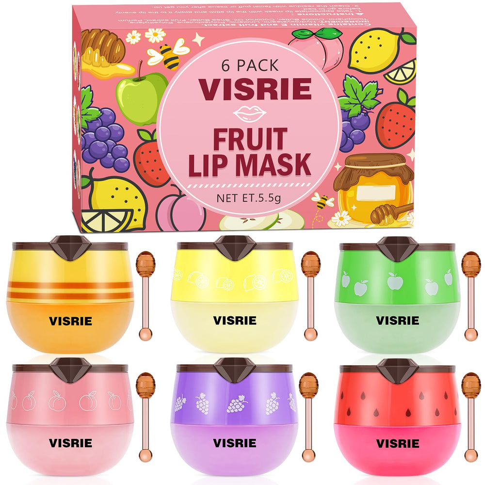 VISRIE honey pot front packaging showing six small jars and benefits