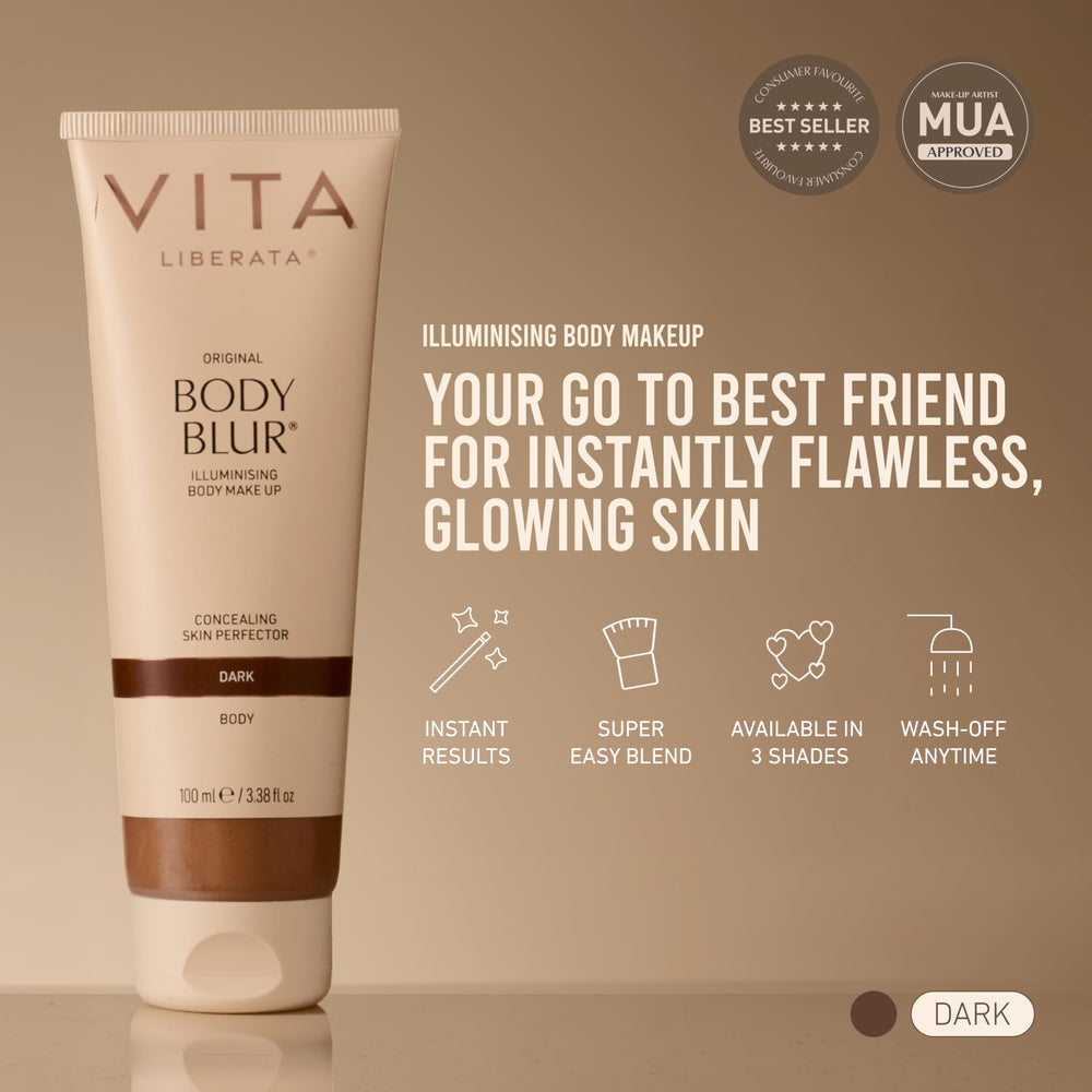 VITA LIBERATA applying product with mitt for even coverage and streak-free result