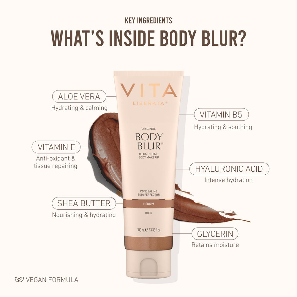 VITA LIBERATA shea and glycerin visual highlighting moisturizing benefits in formula