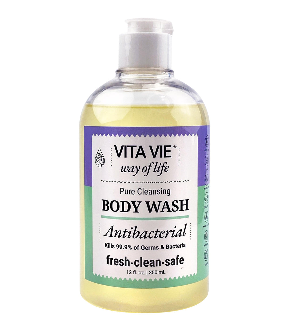 VITA VIE front bottle showing lemon label and clean design