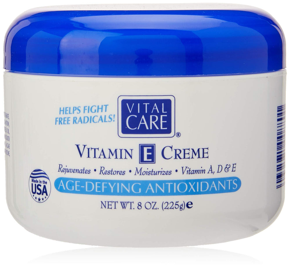 Vital Care jar front label showing product and size, clear branding and benefits