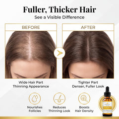 Vitality applying serum to scalp during massage to stimulate follicles benefit comfort