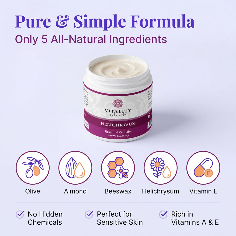 Vitality balm texture close-up revealing smooth moisturizing finish