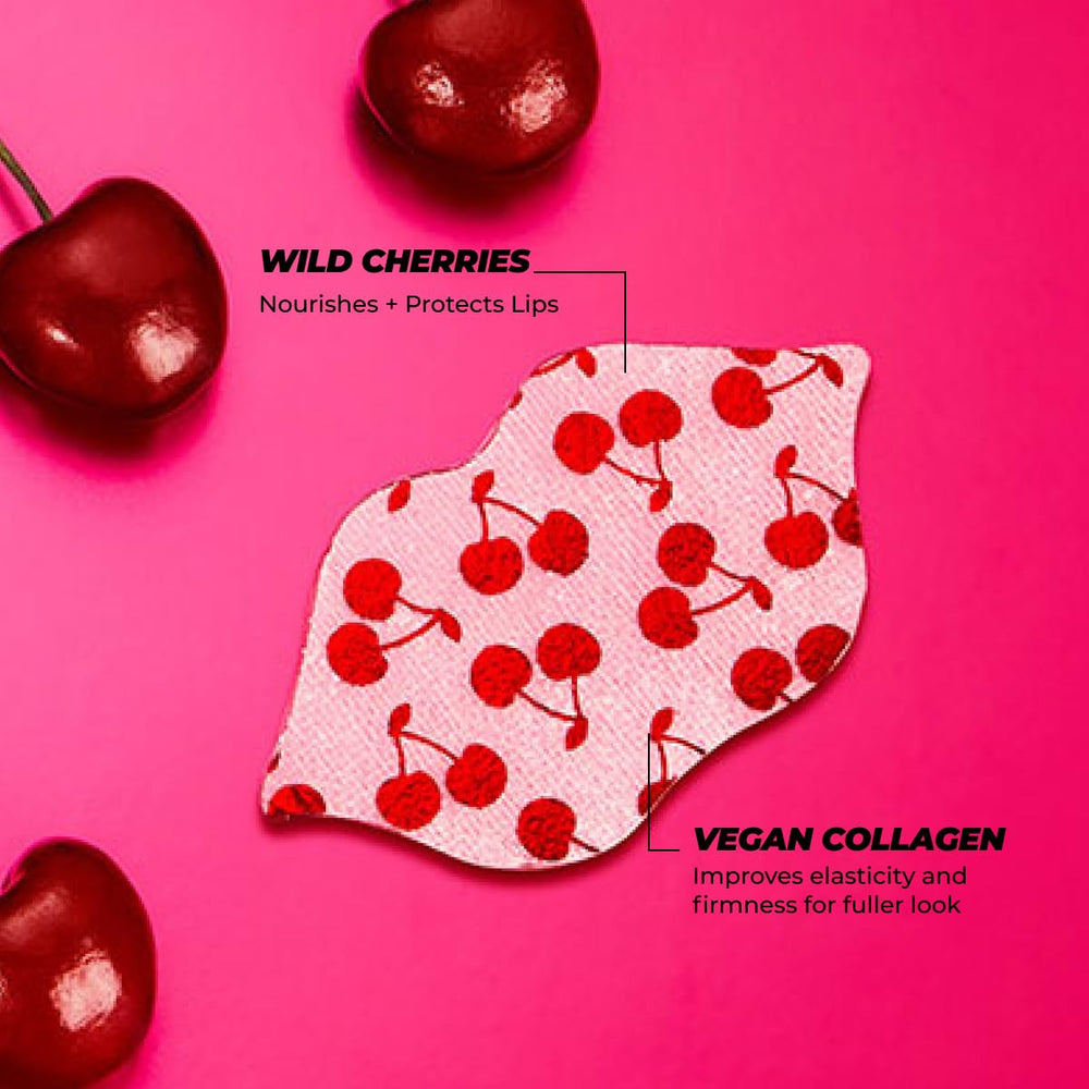 Vitamasques single cherry-print packet opened, easy application benefit