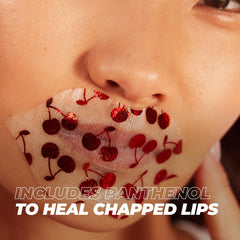 Vitamasques close-up of lip sheet texture demonstrating smooth coverage