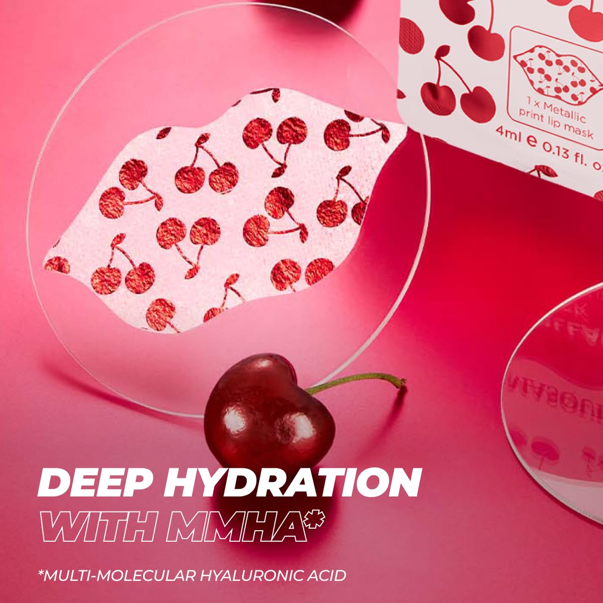 Vitamasques lip masks staged on vanity, ideal for at-home self-care