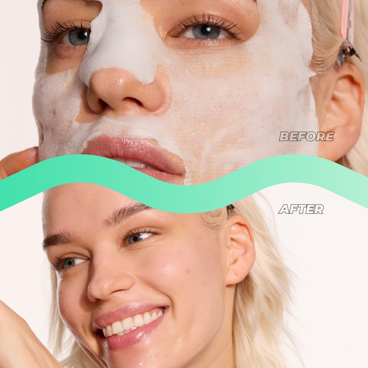 Vitamasques close-up foam texture, oxygenating bubbles for deep cleanse