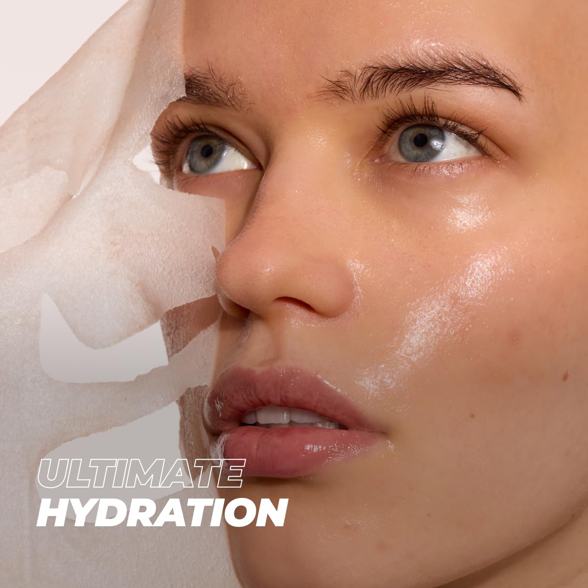 Vitamasques serum texture close-up highlighting lightweight hyaluronic hydration benefit