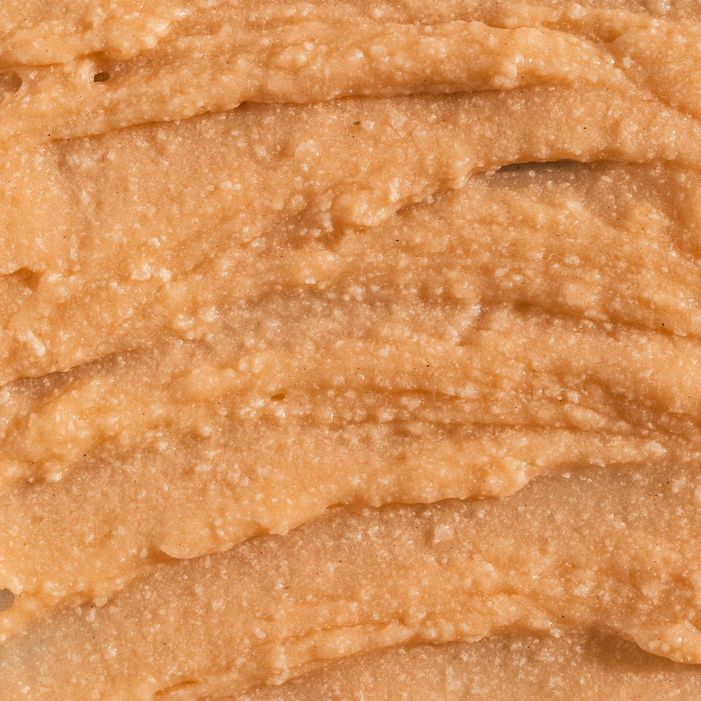VITAMINS AND SEA BEAUTY split before-and-after skin showing improved texture benefit