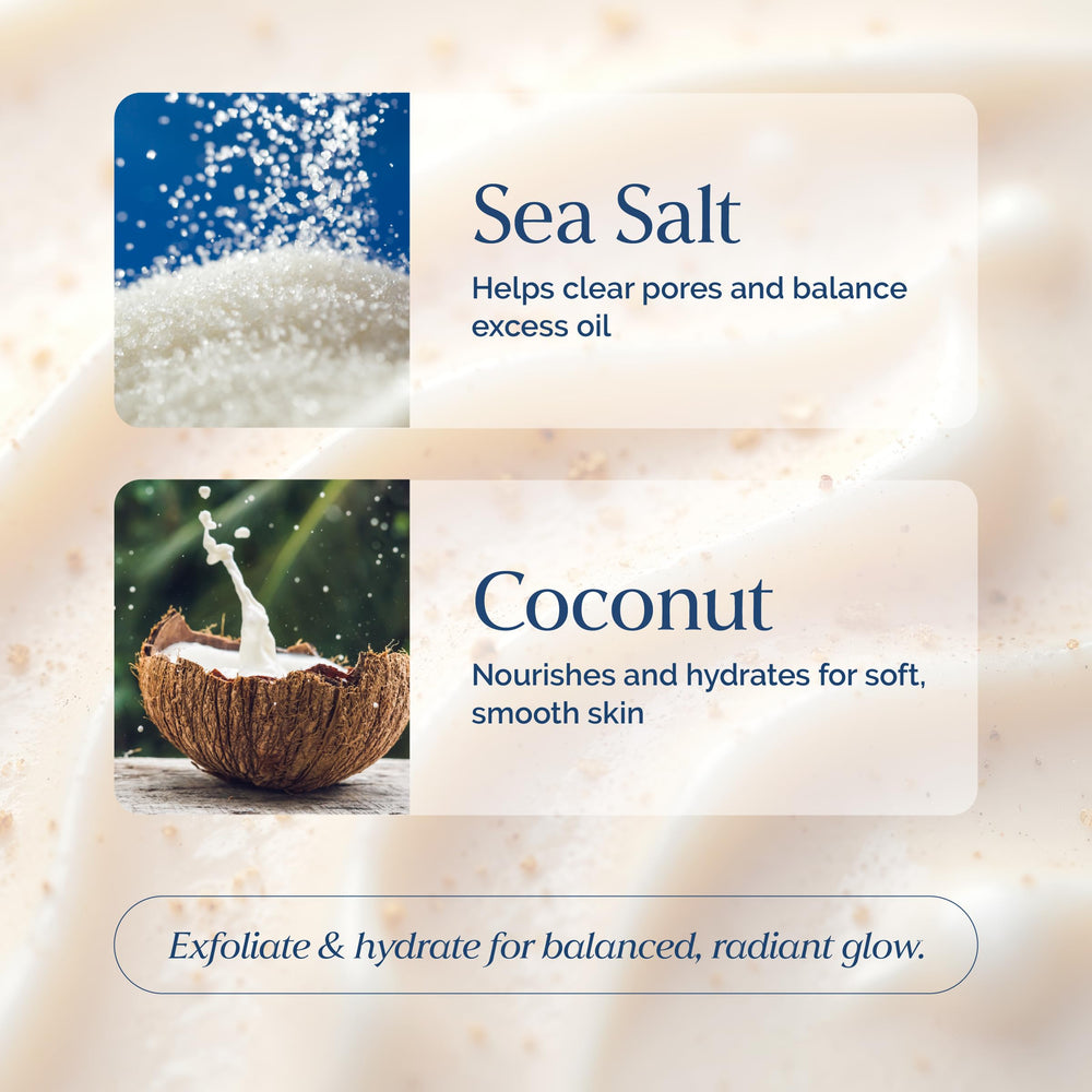 VITAMINS AND SEA BEAUTY bottle held in hand showing scale and portable 5.1 fl oz benefit