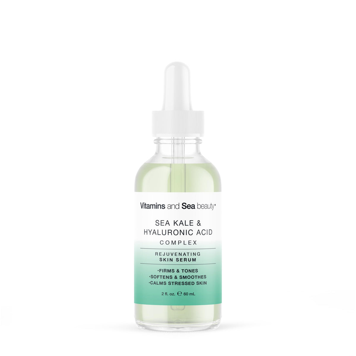 VITAMINS AND SEA BEAUTY front bottle showing label and size benefit hydration