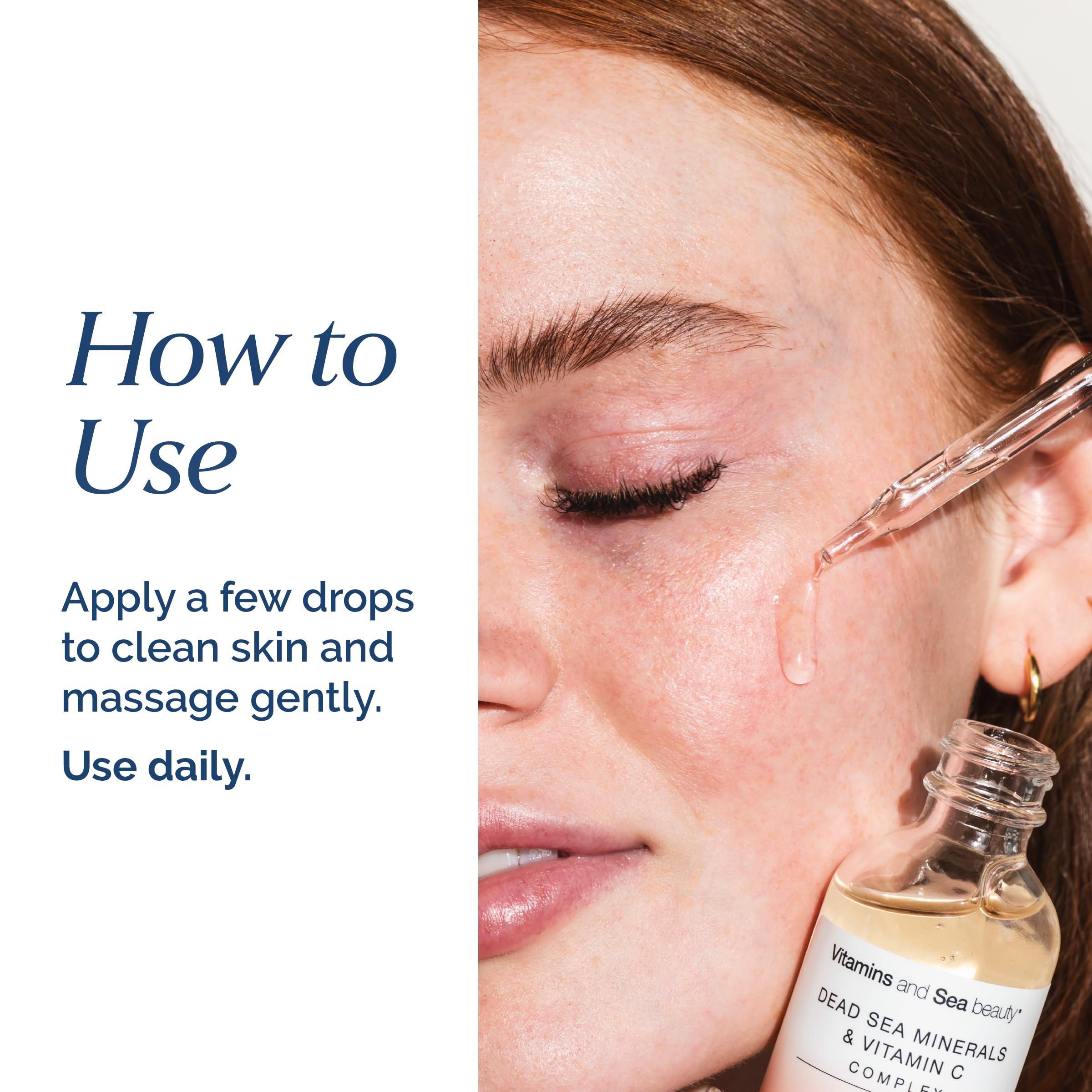 VITAMINS AND SEA BEAUTY in bathroom routine demonstrating daily use