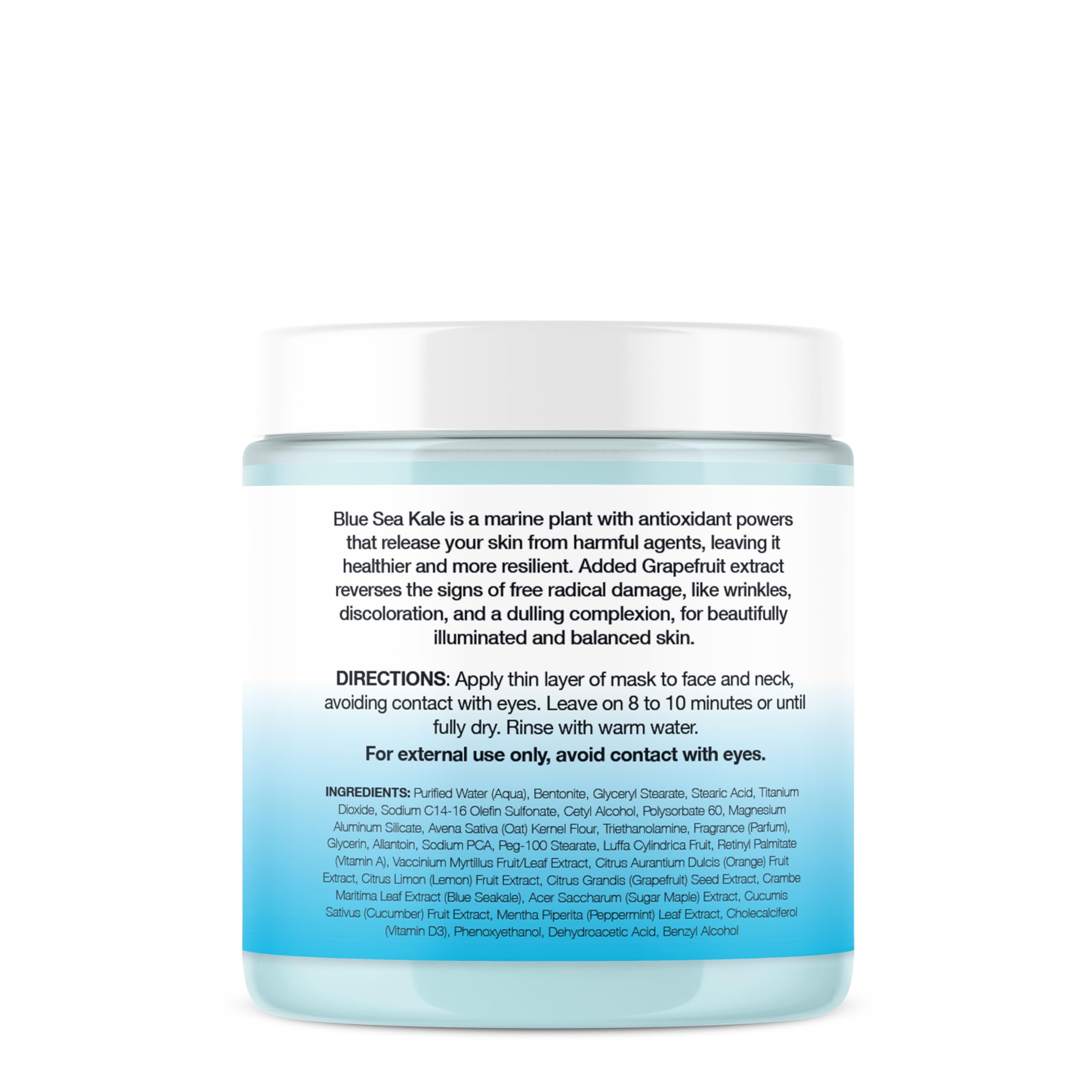 VITAMINS AND SEA BEAUTY in bathroom lifestyle scene signaling at-home spa benefits