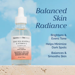 VITAMINS AND SEA BEAUTY pump dispenser close-up for easy application