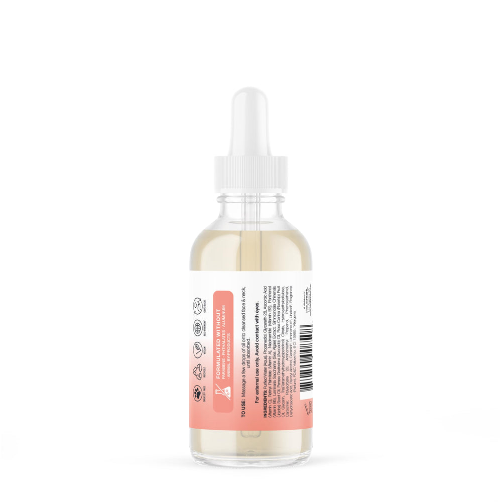 VITAMINS AND SEA BEAUTY next to hand showing 2 fl oz scale