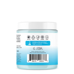 VITAMINS AND SEA BEAUTY jar held in hand showing 8.5 oz scale and travel-ready size