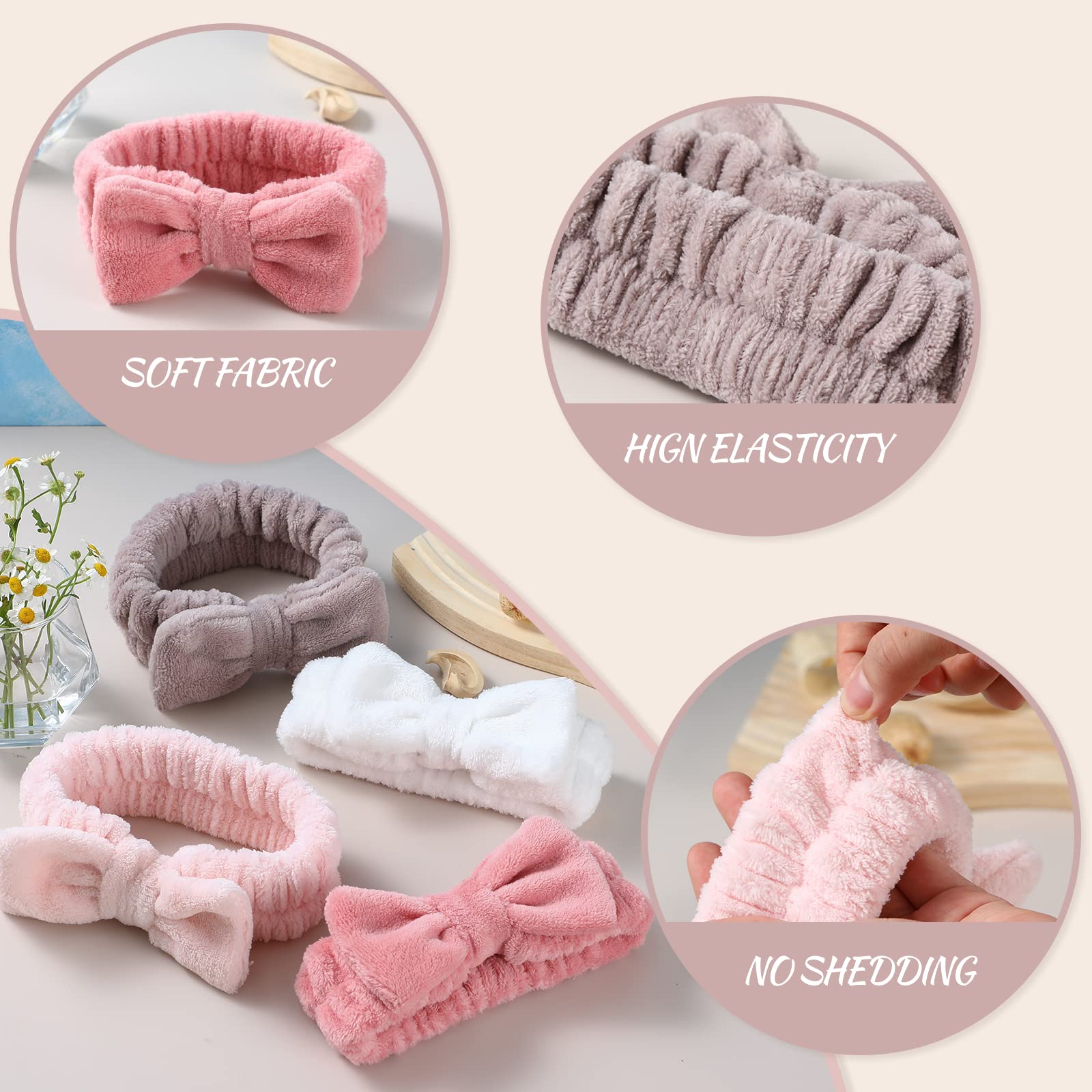VITEVER headband in use during face wash keeping hair neatly back