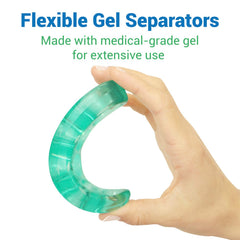 VIVEsole wider stretcher side view showing toe spacing support