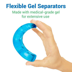 ViveSole separators placed inside roomy shoe demonstrating wearability