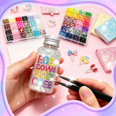 VIVIBOOM rhinestones on a decorated tumbler showcasing creative personalization