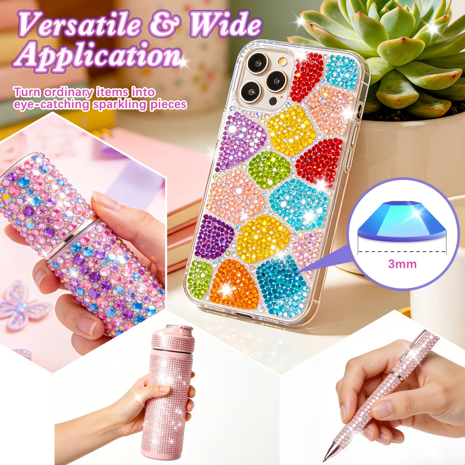 VIVIBOOM tweezer and pickup pen with gems for precise placement and faster decorating