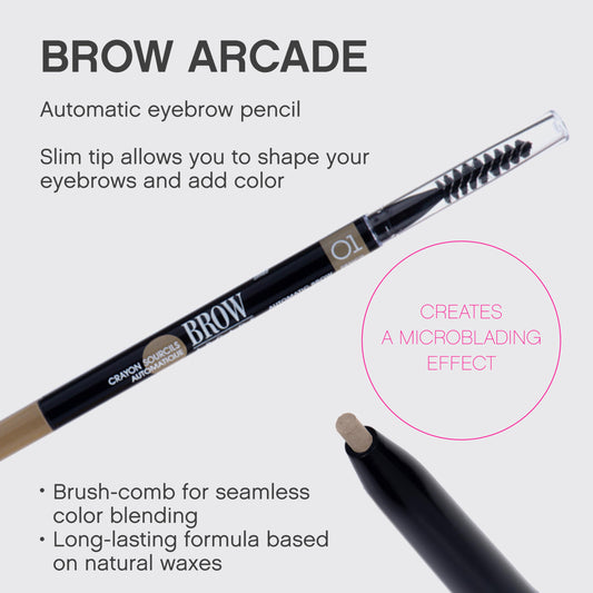 Vivienne Sabó Brow Arcade close-up of 1.5 mm tip producing hair-like strokes for precise shaping