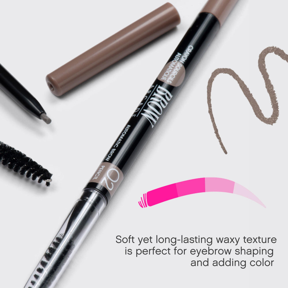 Vivienne Sabó spoolie detail showing brush fibers to blend and groom brows smoothly
