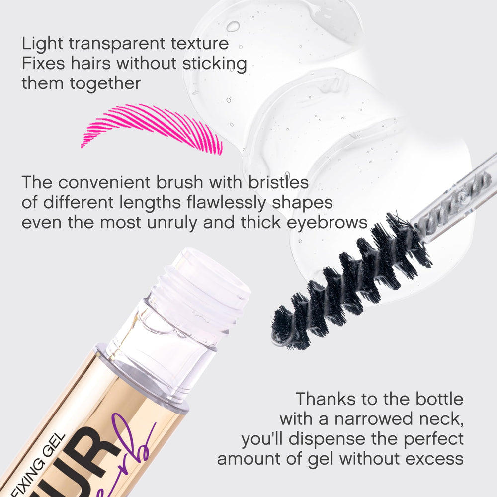 Vivienne Sabó wand swipe showing clear gel texture and quick-dry benefit