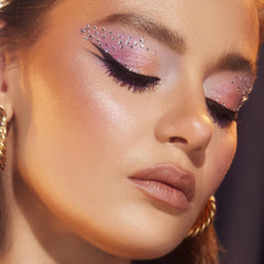 Vivienne Sabó winged eyeliner on model showing crisp longwear finish