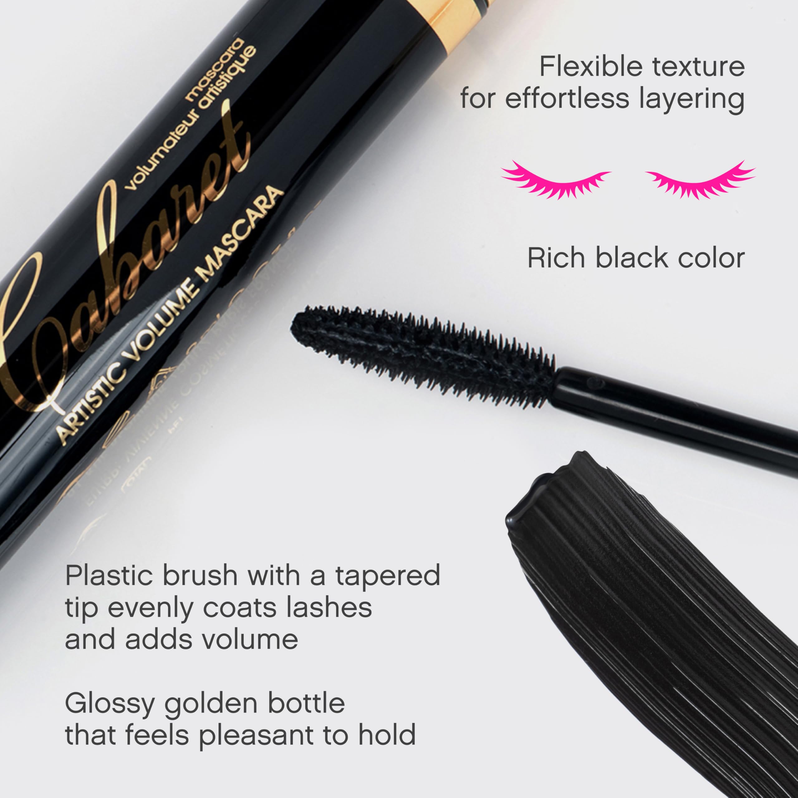 Vivienne Sabó texture swatch on skin illustrating creamy buildable formula benefit
